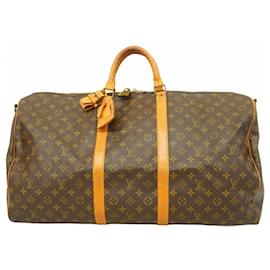 Louis Vuitton-Louis Vuitton Boston Bag Monogram Keepall Bandouliere 60-Brown