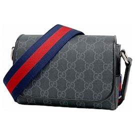 Gucci-Bolsa de Ombro Gucci GG Supreme 791741-Marrom,Preto