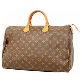 Louis Vuitton-Louis Vuitton Monogram Speedy 40 Handbag-Brown