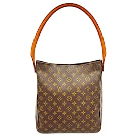 Louis Vuitton-Louis Vuitton Monogram Looping GM Shoulder Bag-Brown