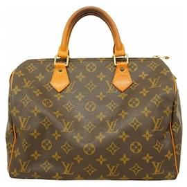 Louis Vuitton-Louis Vuitton Monogram Speedy 30 Handbag-Brown