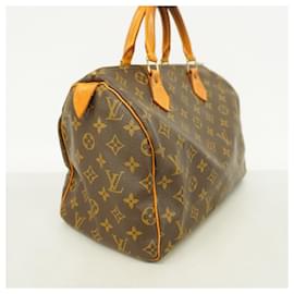 Louis Vuitton-Louis Vuitton Monogram Speedy 30 Handbag-Brown