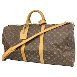 Louis Vuitton-Louis Vuitton Monogram Keepall Bandouliere 55-Brown