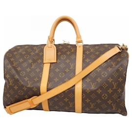 Louis Vuitton-Louis Vuitton Monogram Keepall Bandouliere 50-Brown