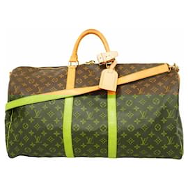 Louis Vuitton-Louis Vuitton Boston Bag Monogram Keepall Bandouliere 55-Black