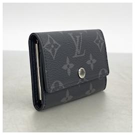 Louis Vuitton-Louis Vuitton Monogram Eclipse Key Case-Black