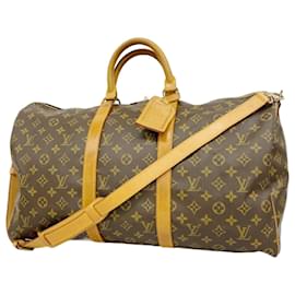 Louis Vuitton-Louis Vuitton Monogram Keepall Bandouliere 50-Brown