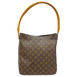 Louis Vuitton-Louis Vuitton Monogram Looping GM Shoulder Bag-Brown