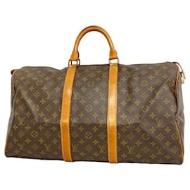 Louis Vuitton-Louis Vuitton Monogram Keepall 50 Boston Bag-Brown