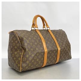 Louis Vuitton-Louis Vuitton Monogram Keepall 50 Boston Bag-Brown