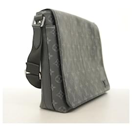 Louis Vuitton-Louis Vuitton Monogram Eclipse District MM NM Shoulder Bag-Black