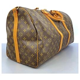 Louis Vuitton-Louis Vuitton Boston Bag Monogram Keepall Bandouliere 55-Brown