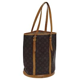 Louis Vuitton-LOUIS VUITTON Monogram Bucket GM Shoulder Bag M42236 LV Auth 116905-Monogram
