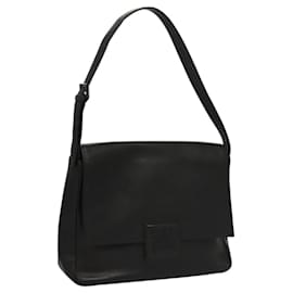 Givenchy-GIVENCHY Shoulder Bag Leather Black Silver Auth yk17737-Black,Silvery