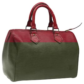 Louis Vuitton-LOUIS VUITTON Epi Speedy 25 Hand Bag Castilian Red M43017 LV Auth BD1734-Red