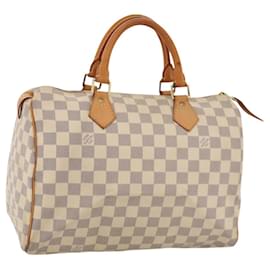 Louis Vuitton-LOUIS VUITTON Damier Azur Speedy 30 Hand Bag N41533 LV Auth BD1560-Other