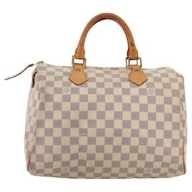 Louis Vuitton-LOUIS VUITTON Damier Azur Speedy 30 Hand Bag N41533 LV Auth BD1560-Other