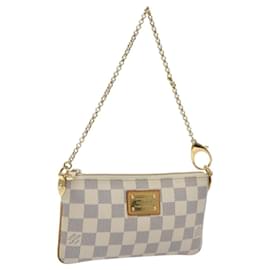 Louis Vuitton-LOUIS VUITTON Damier Azur Pochette Mira MM Accessory Pouch N60027 LV Auth BD1593-Other