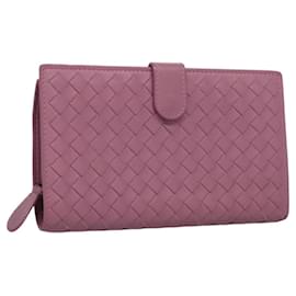 Autre Marque-BOTTEGA VENETA INTRECCIATO Long Wallet Leather Purple Auth bs24194-Purple