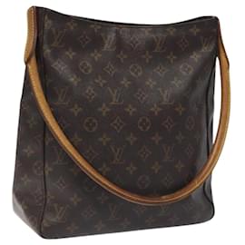 Louis Vuitton-LOUIS VUITTON Monogram Looping GM Shoulder Bag M51145 LV Auth 116883-Monogram