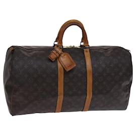 Louis Vuitton-LOUIS VUITTON Monogram Keepall 60 Boston Bag M41422 LV Auth 116106-Monogram