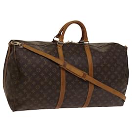 Louis Vuitton-LOUIS VUITTON Monogram Keepall Bandouliere 60 Boston Bag M41412 LV Auth BD384-Monogram
