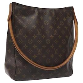 Louis Vuitton-LOUIS VUITTON Monogram Looping GM Shoulder Bag M51145 LV Auth BD1685-Monogram
