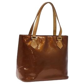 LOUIS VUITTON Handtasche Houston Monogram Vernis Bronze M91122 LV Auth ep8512 Bronze