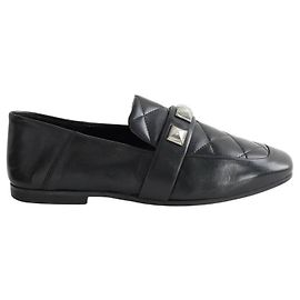 Claudie Pierlot Mocasines de cuero negro Negro