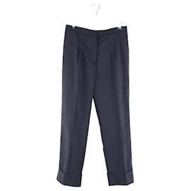 Prada-Straight wool trousers-Blue