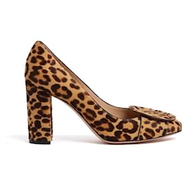 Gianvito Rossi-Gianvito Rossi Leopard Heels EU39 Panther Print Leather Pumps UK6 US8.5 New-Leopard print