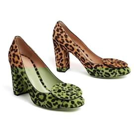 Gianvito Rossi-Gianvito Rossi Leopard Heels EU39 Panther Print Leather Pumps UK6 US8.5 New-Leopard print