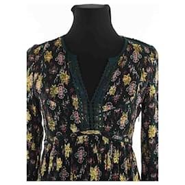 SéZane-Silk dress-Green