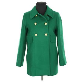 Tara Jarmon Green wool coat Green