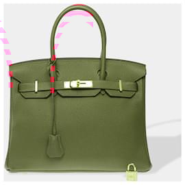Hermès-HERMES Birkin 30 Bag in Pink Leather - 102591-Pink