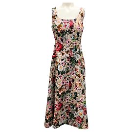 Robe Amelie en coton imprimé floral kaki d'Adam Lippes Multicolore