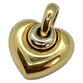 Pendente Bulgari Doppio Cuore in Oro Giallo D'oro