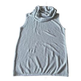 Adolfo Dominguez Lightweight polyamide pearl gray top S.M Grey
