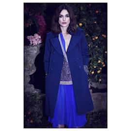 Chanel-13P Chanel & Karl Lagerfeld 2013 SS collection cotton coat / trench-Navy blue