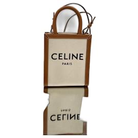 Céline-Celine 193302 Triomphe Canvas Mini Cabas Bag-Brown,Beige