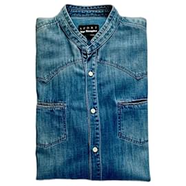 The Kooples Sport-Slim fit jeans shirt The Kooples Sport-Blue