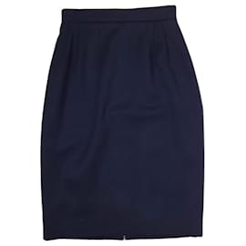 Valentino Garavani-Gonna blue Valentino vintage from the '90s-Blue,Dark blue