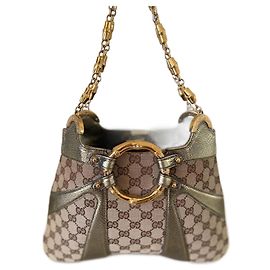 Autre Marque Borsa a spalla Gucci Bamboo Chain in metallo Multicolore