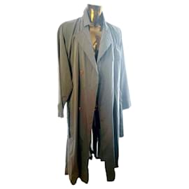 Issey Miyake-Long manteau d'été (manteau de poussière)-Gris