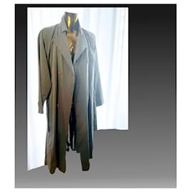 Issey Miyake-Long manteau d'été (manteau de poussière)-Gris