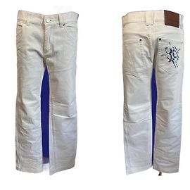 Billionaire Jeans blancos con bordado Blanco