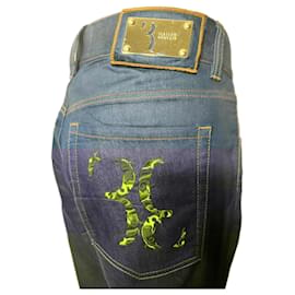 Billionaire-Billionaire jeans with appliqués-Navy blue