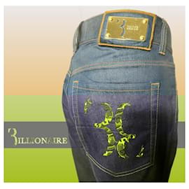 Billionaire-Billionaire jeans with appliqués-Navy blue