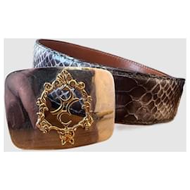 Billionaire-PYTHON BILIIONAIRE BELT-Dark purple