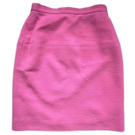 Chanel Tweed Rock Rosa Größe 34 Pink